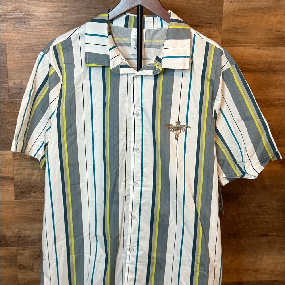 Disney Multicolor Striped Button Down Shirt